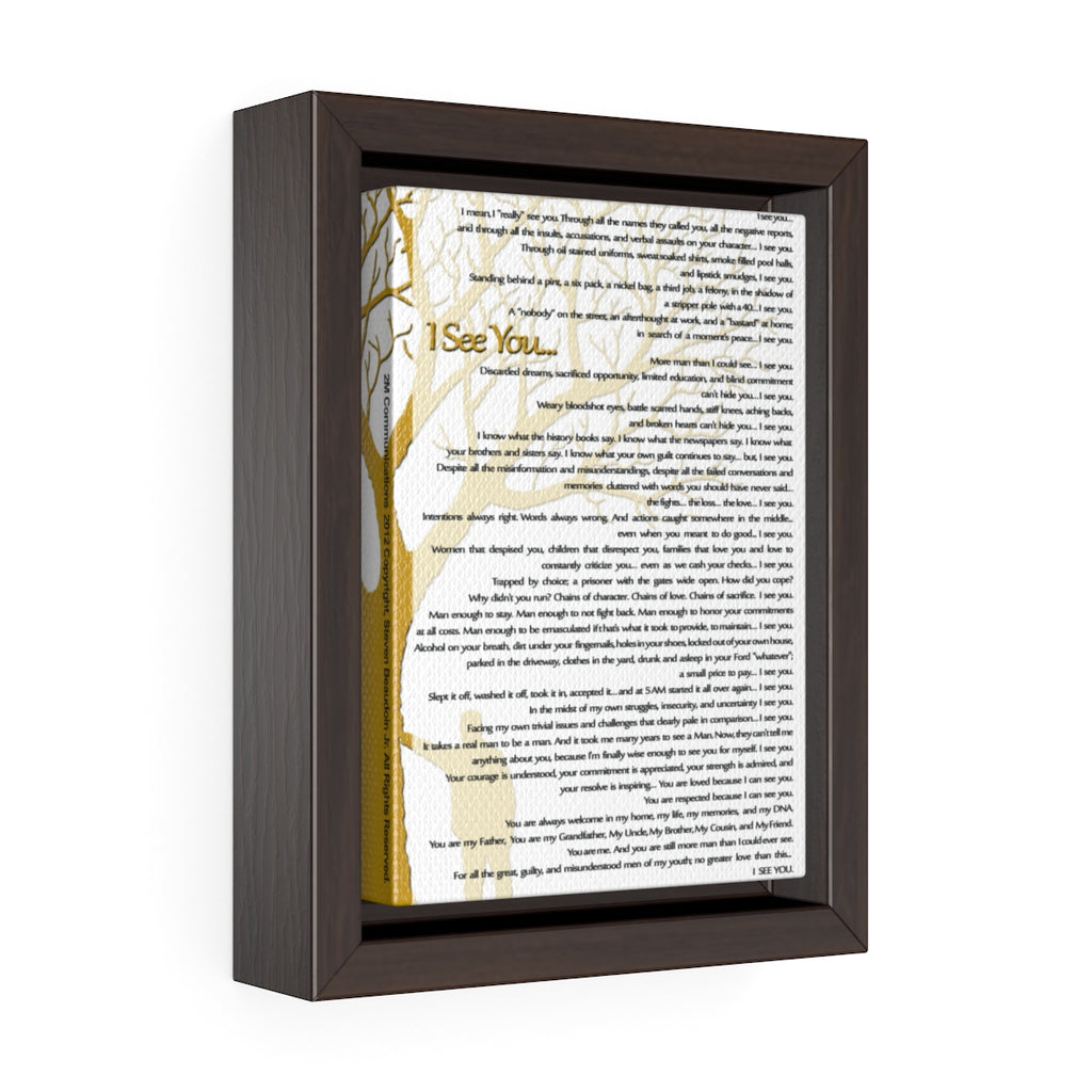 Copy of Vertical Framed Premium Gallery Wrap Canvas