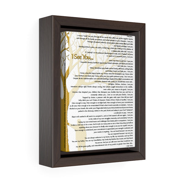 Copy of Vertical Framed Premium Gallery Wrap Canvas