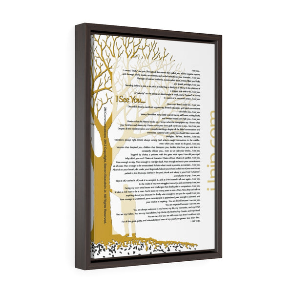 Copy of Vertical Framed Premium Gallery Wrap Canvas