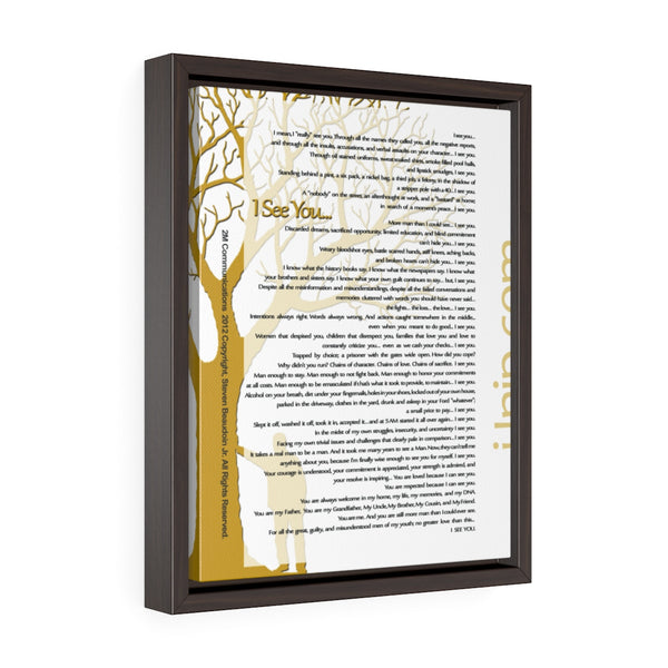 Copy of Vertical Framed Premium Gallery Wrap Canvas