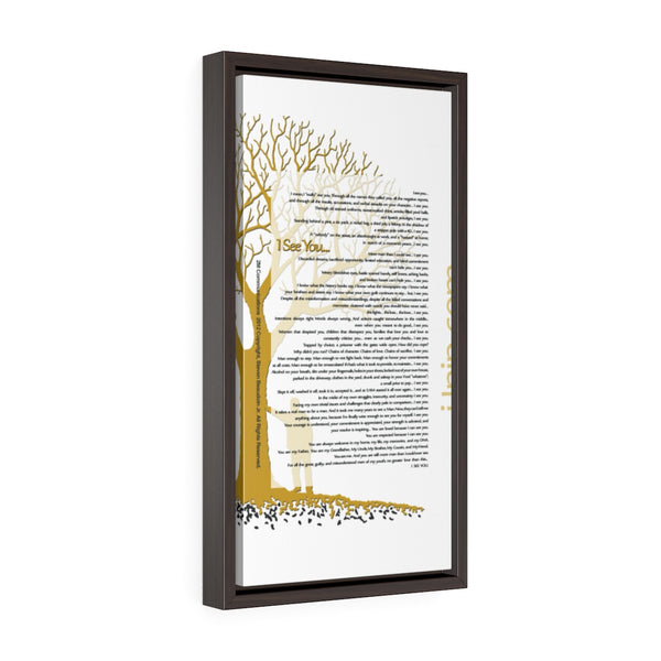 Copy of Vertical Framed Premium Gallery Wrap Canvas