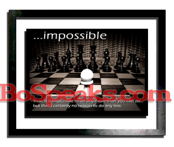 ...impossible (motivational print)